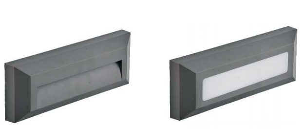 Plastic Surface Rectangle Wall Light